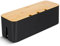 Cable Tidy Box,Large Cables Organised Box, Cord Organizer for Storage Organising Management Desk TV Computer USB Hub Strips Cords Cables Organised Box Black 14.2x 5.1x 5.1