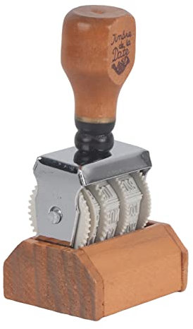 Generisch Ei-Datumsstempel-Set, Datumsstempel, 10 × 5 × 4, Holz, Datumsstempel, Vintage-Schriftart für DIY, Scrapbooking, Kunstdekoration, Genericgknw730x4o