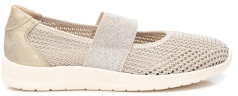 XTI - Bailarinas Mujer Oro - Calzado Cómodo y Versátil - Moda Casual - Modelo 14402501 (Talla 36)