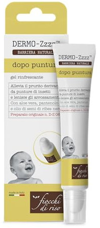 Fiocchi di Riso - Dermo-Zzzz Dopo Puntura - 14ml - ZANZARE - Allevia il prurito derivante da punture di insetti e lenisce gli arrossamenti.