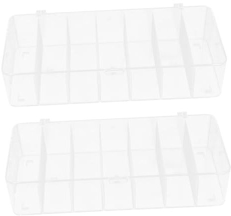 Tofficu 2 Piezas Caja De Almacenamiento Con Tapa Recipientes De Té Para Bolsitas De Té Cajón Organizador De Bolsitas De Té Organizador De Jarabe De Café Lata De Café El Plastico