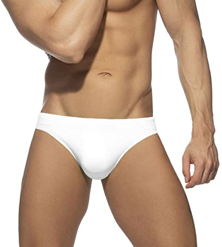 PINTUTU Costume Uomo Mare Slip Costumi Mare Slip Uomo per Piscina E Nuoto Costume da Bagno Uomo Slip Elasticizzato Modello Bianco E Multicolore Adatto per Nuoto Spiaggia E Vacanze Estive