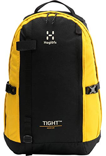 Haglöfs Unisex Tight Medium Rucksack, 4MA-True Black/Pumpkin Yellow, Talla Única