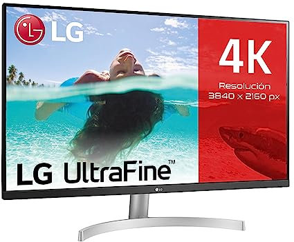 LG 32UN500 Monitor 32 UltraHD 4K LED VA HDR 10, 3840x2160, 4ms, AMD FreeSync 60Hz, Speaker Stereo 10W, HDMI 2.0 (HDCP 2.2), Display Port 1.4, Porta AUX, Flicker Safe, Bianco
