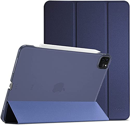 ProCase Custodia per iPad Pro 11 Pollici 2022/2021/2020/2018, Cover per iPad Pro 11 4a/3a/2a/1a Generazione, Ultra Sottile Leggero Cover con Auto Svegliati/Sonno -Blu Marino