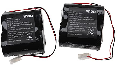 vhbw 2X Batterie kompatibel mit ABUS Secvest 2WAY FU8220 Alarmanlage, Alarmsystem, Funk-Außensirenen (15Ah, 3V, Alkaline)