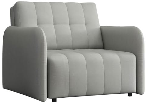Mirjan24 Sofa Viva Grand I mit Schlaffunktion, einsitzer Schlafsofa mit Bettkasten, Polstersofa, Farbauswahl Bettsofa/Couch, Wohnlandschaft (Paros 5)