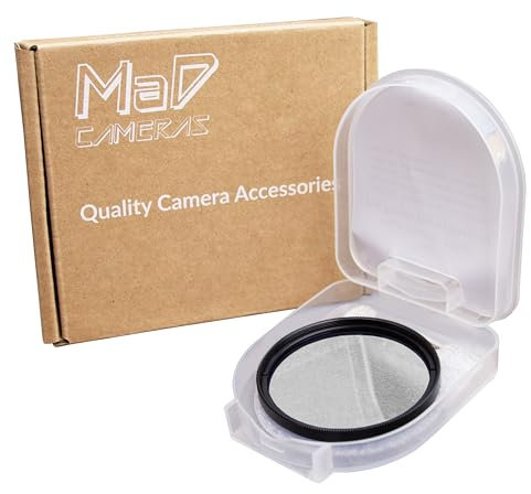 MaD Cameras 52mm UV Camera Filter for Digital SLRs & Lenses – Protects Lens from UV Light & Glare