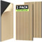 TONOR 2 PCS Wood Slat Panels, 48 x 24 x 0.83 Acoustic Panels for Wall, Decorative 3D Slat Panels for Sound Absorbing, Soundproof Panels for Living Room, Studio, Recording Room, Burly Wood