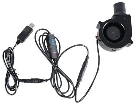 Regolazione della velocità 7530 Ventilatore per barbecue per picnic Campeggio Grill 3000RPM Ventilatore USB con 280 cm Ventilatore Ventilatore Cavo