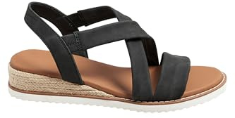 Yours - Cross Over Strappy Wedge Sandals In Wide E & Extra Wide Eee Fit - Women's