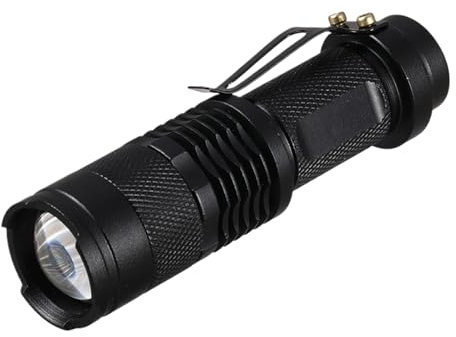 Lampe de poche LED portable, haute luminosité, lampe de poche UV, 9,1 x 2,5 cm, lampe de poche compacte, idéale pour les taches d'urine d'animaux domestiques, scorpions, lit et détection des taches