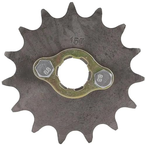 Moto Piñon Delantero Piñón Delantero de Cadena de 20 mm, 520 Dientes, 11T, 13T, 15T, 16T, para Motocicleta, Bicicleta, ATV, Go Kart, 125 cc-250 CC(520-15T)