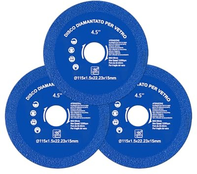 HW CASA Disco Diamantato per Taglio Piastrelle 115mm – Disco Extra Sottile per Porcellanato, Gres, Marmo, Pietra Naturale – Adatto per Smerigliatrici Angolari – Alta Precisione e Durata