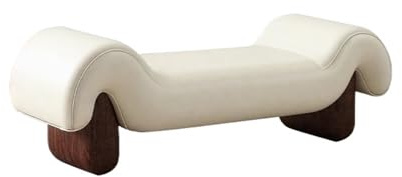 GEK208130 Modern Living Room Shoe-changing Bench Leather Sofa Long Wooden Bedroom Bed end Decorative(XL)