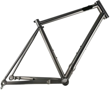 Generico Telaio for bicicletta gravel in titanio con alloggiamento cavo completo