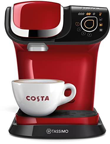 Tassimo Bosch My Way 2 TAS6503GB Coffee Machine, 1500 Watt, 1.3 Litre - Red