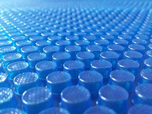 well2wellness Pool solfilm 400my – färdig konfektionerad och monterad för rektangulära pooler 8,00 x 4,00 m – UV-stabiliserad solfilm – reglerar poolens temperatur – färg blå