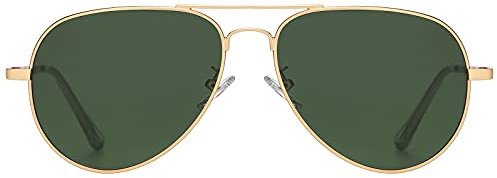 H HELMUT JUST Sonnenbrille Herren Pilotenbrille Damen Unisex Polarisiert mit UV400-Schutz Retro Groß Klassisch