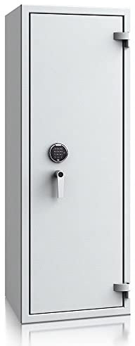 SafeHero Waffenschrank Klasse 1 EN 1143-1 Secureo Eagle 16 XL | Waffenschrank 1 für 16 Langwaffen | Langwaffenschrank mit Elektronikschloss | Konformer Waffenschrank Langwaffen, Kurzwaffen + Munition