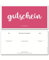 Frank Paperman® | 60x Gutschein für Kunden | Magenta | Geschenkgutscheine zum selbst Ausfüllen als Gutschein Vorlage | Gutschein Vordruck im Format DIN lang