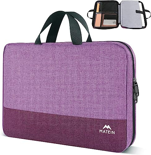 MATEIN Custodia per Laptop da 15,6 Pollici, Borsa Protettiva Impermeabile con Maniglia, Cover per PC Notebook Sleeve per 15 Pollici HP Lenovo Acer Dell, Viola