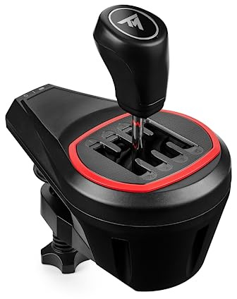 Thrustmaster TH8S Shifter Add-On for PS5, PS4, Xbox Series X|S, One, and PC – Sim Racing Gear with H-Pattern Shifter Plate, Compatible with Racing Wheels and Driving Simulator Sets