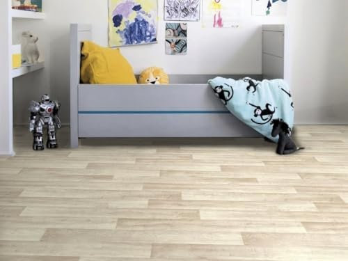 PVC Bodenbelag Vinylboden in natürlicher Holz Art, DIN-A4 Musterstück