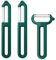 Linoroso 3PCS Pelapatate Professionale a Forma di I-Liscia e I-Seghettata e Y-Striata con Punte Appuntite, Per Pela Patate e Verdura Frutta, Scorrevolezza e Impugnatura Confortevole - Verde