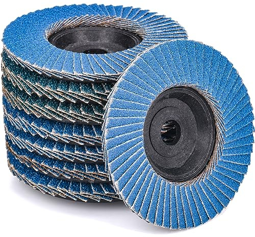 HATANSE 8 Piezas Discos Abrasivos Ø 76 mm x 10 mm Grano 40 60 80 120