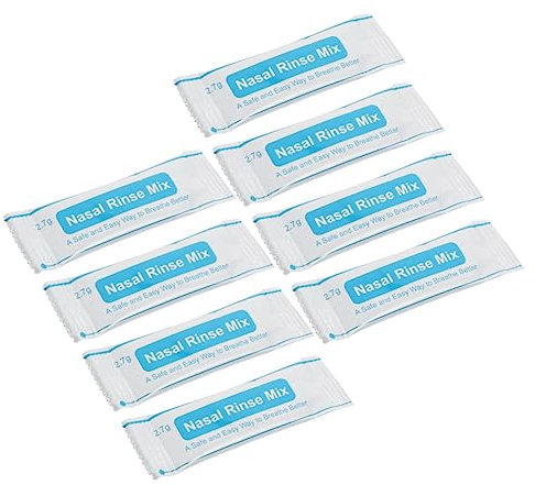 SEWOART 40piezas Caja Sal Para Enjuague Nasal Isotónico Mezcla Instantánea Para Limpieza y Cuidado Cavidad Nasal Segura Para Adultos y Niño Niña Fácil De Llevar y Usar