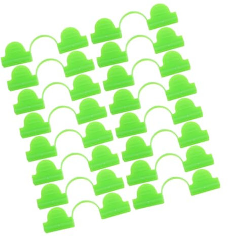 Toddmomy 50piezas Clips De Jardín Abrazaderas De Plástico Para Invernadero Fijación De Antiviento Soporte Doble Para Cultivos y Instalación Rápida y