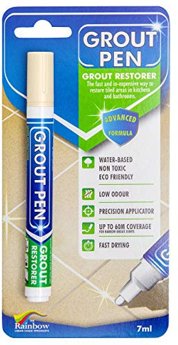 Penna per intonaco, progettata per ripristinare la malta delle piastrelle in bagni e cucine (crema)