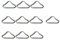 BESPORTBLE 20Pcs Edelstahl Dreieck Ring Schnalle V- Ringe für Trampolin Ersatz Teile Tasche Trampolin Matte Handwerk
