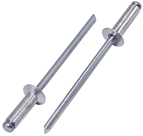 SKIR'CO (1000 pz) Rivetti in alluminio controusunk 3.0 x 10 mm, mandrino in acciaio, rivetti pop