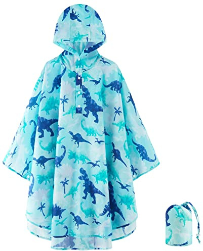 WAWSAM poncho Impermeabile Bambini Giacca Antipioggia Leggera per Ragazzi