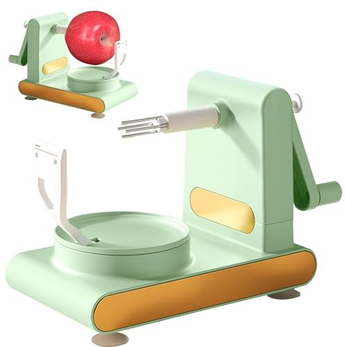 Peladores para cocina, pelador de verduras, pelador de frutas, pelador de pera de manzana, máquina peladora de frutas, descorazonador giratorio de patatas, máquina peladora, mango verde claro