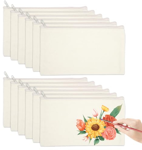 10 Pièces Pochette Tissu Bricolage pour Peinture