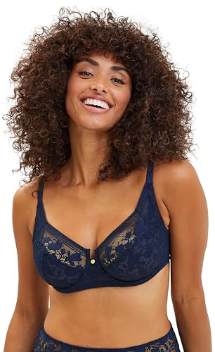 Sans Complexe - Modèle Suzie - Soutien-Gorge Classique avec Armatures - Femme - 105D - Bleu Marine