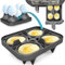 1 x ZauberFry 2-in-1 Pochiereinsatz und Eierkocher kompatibel mit Ninja AF400EU, AF451EU, AF500DE und SL400EU Heißluftfritteuse, Zubehör, Lebensmittelecht und Temperaturbeständig