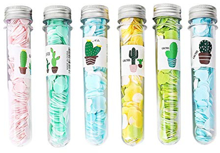 Flocons de papier de savon de voyage jetables colorés avec boîte de rangement, nettoyant pour les mains, parfum, mini papier de savon de couleur pour l'école, lavage des mains en (tapez 3)