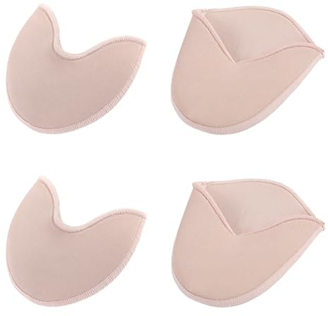 TRKETK 2 Pares Almohadillas de Calcetín para Zapatos de Punta de Ballet, Plantillas de Protección para Los Dedos de Los Pies Almohadillas para Bolsas de Dedos Suave Funda para Antepié