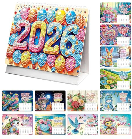 2026 Calendario Escritorio Enero-Diciembre Planificador Mensual