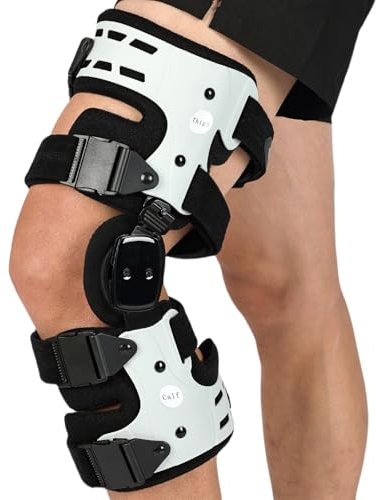 Orthomen OA Unloader Knee Brace, Adjustable Metal Medial & Lateral Valgus Knee Support, Osteoarthritis, Arthritis Pain Relief and Bone on Bone for Men & Women, Left