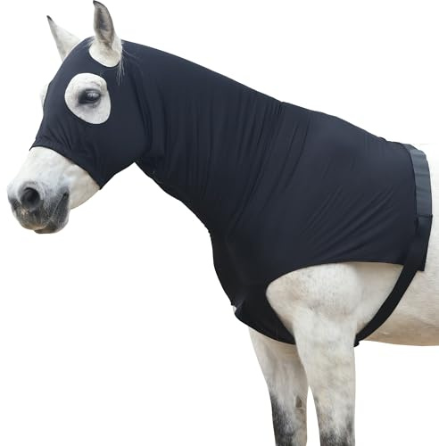 Leberna cavallo in lycra elasticizzata cappuccio con zip integrale collo copertura, , Small