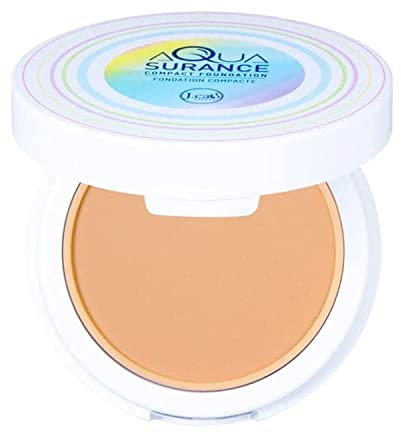 J.Cat Beauty Aquasurance Kompaktfoundation, Wasserangereicherte Puderfoundation mit Hoher Deckkraft, Hilft Poren zu Minimieren für einen Natürlichen, Makellosen Teint, Natural
