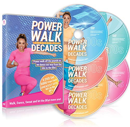 Power Walk Through The Decades 5 DVD Set: Walk, Dance And Sweat With Hits From The 60’s To The 00’s