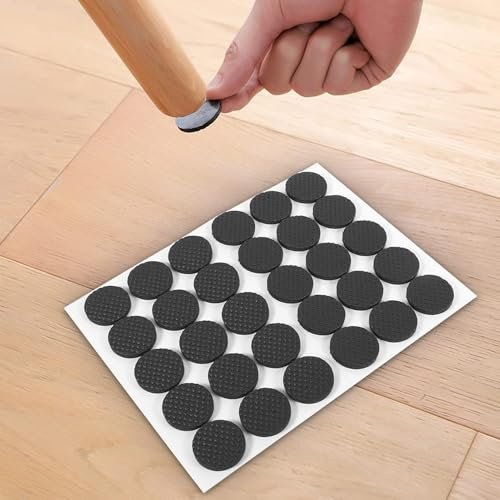 HERCHR 30 Piezas Almohadillas Antideslizantes para Muebles, Protectores de Suelo para Patas de sillas Protectores de Suelo para sillas Almohadillas de Fieltro para Patas de sillas