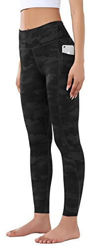 OVRUNS High Waist Gym Leggings for Women Yoga Pants with Pockets Workout Running Compression Leggings for Women