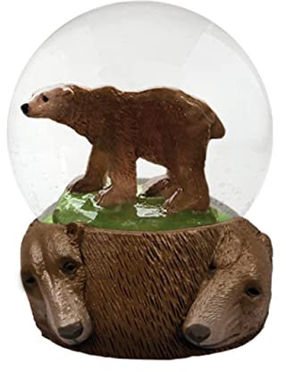 Sfera di Vetro - Orso Bruno di Deluxebase. Globo di neve con figurina in resina e base sagomata. Ottimo come decorazione per la casa, ornamento e regalo.